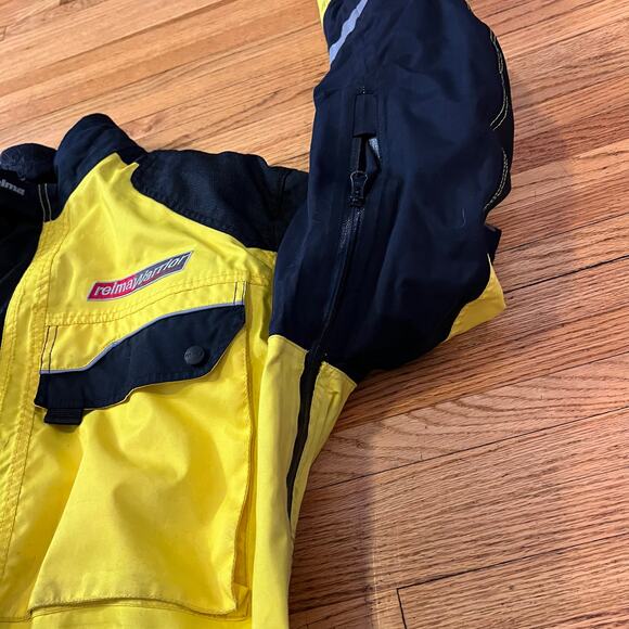 REIMA Coat Mens XL Black Yellow Kevlar 3 in 1 Snow Board Snowmobile Jacket - Picture 7 of 13